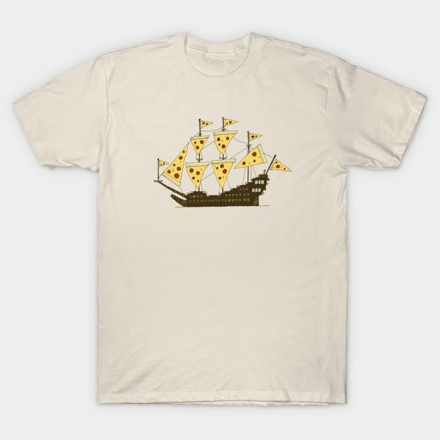 Pizza Pirates T-Shirt by djrbennett